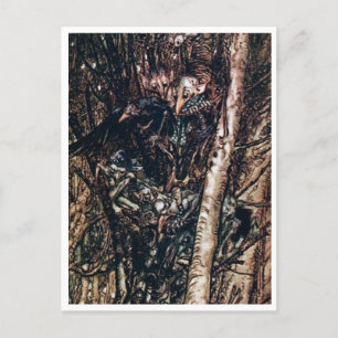 Vintage Illustration av Arthur Rackham Undine Vykort
