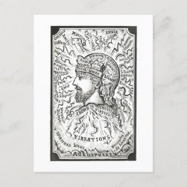 Vintage Illustration av Aura Vibrations Vykort