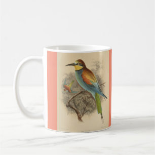 Vintage illustration av europeisk biodling kaffemugg