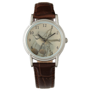 Vintage: Illustration av europeisk stam Armbandsur