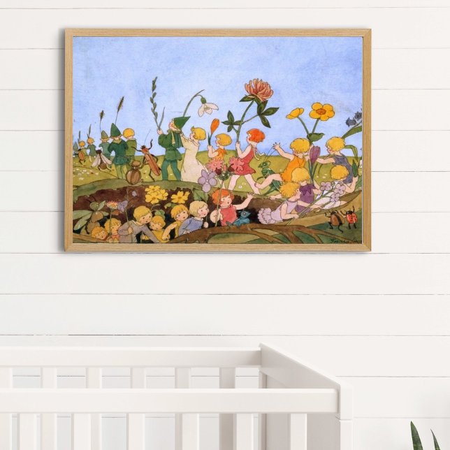 Vintage Illustration av Freddie Langeler Poster (Skapare uppladdad)