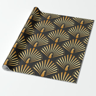 vintage illustration av golden peace in black ba presentpapper