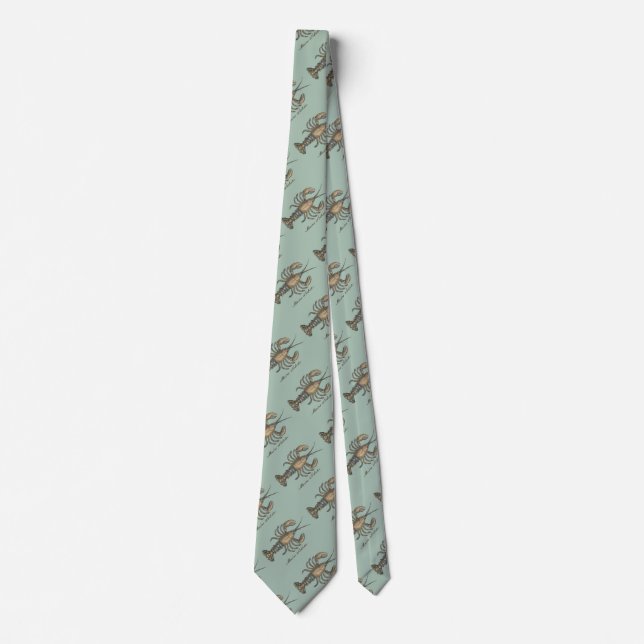Vintage illustration av hummer: Coastal Damask  Slips (Framsida)