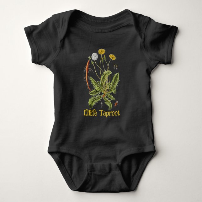 Vintage illustration av maskros tee (Framsida)