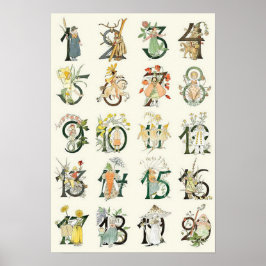 Vintage illustration av Ottilia Adelborg Poster