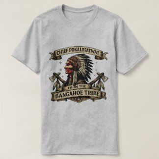 Vintage Illustration av Stamhövding T Shirt