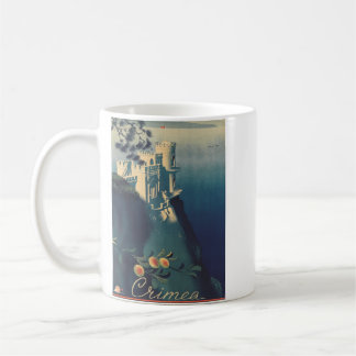 Vintage illustration av Svalboet Slott Arkitektoni Kaffemugg