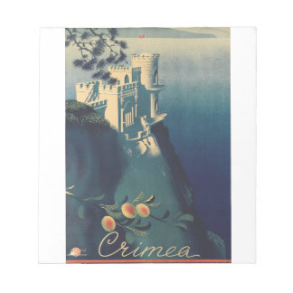 Vintage illustration av Swallow's Nest slott Arkit Anteckningsblock