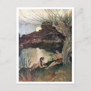 Vintage Illustration Edmund Dulac Tempest Vykort