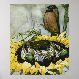 Vintage Illustration Else Wenz Vietor Affisch