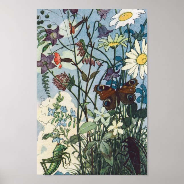 Vintage Illustration Else Wenz Vietor Affisch (Framsidan)