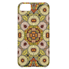 Vintage Illustration Flowers Butterflies Mönster