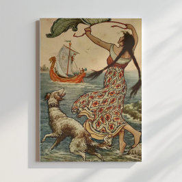 Vintage Illustration Frank C. Pape Poster
