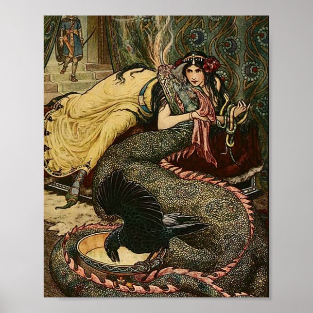 Vintage Illustration Frank C. Pape Poster (Framsidan)