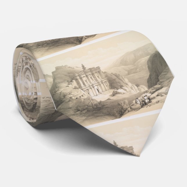 Vintage Illustration of Petra (1849) 2 Slips (Rullad)