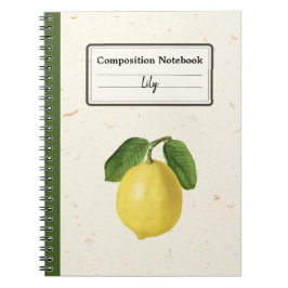 Vintage Illustration Personlig Comp  Anteckningsbok