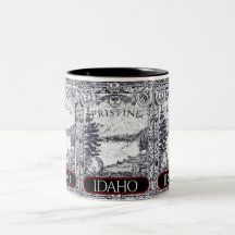 Vintage Illustration Pristine Idaho Mugg