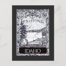 Vintage Illustration Pristine Idaho Postcard Vykort
