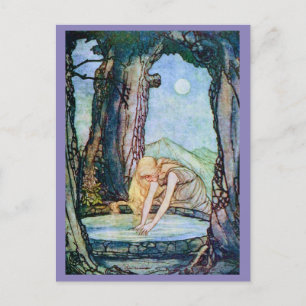 Vintage Illustration Rie Cramer Grimm's Fairy Tale Vykort