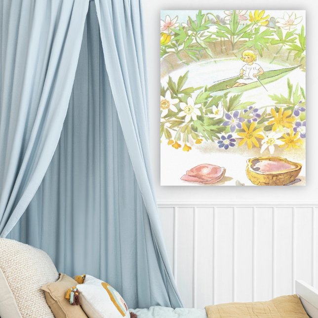 Vintage Illustration Thumbelina by Elsa Beskow Poster (Skapare uppladdad)