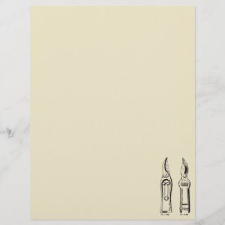 VINTAGE ILLUSTRATION Verktyg Pruners L.
