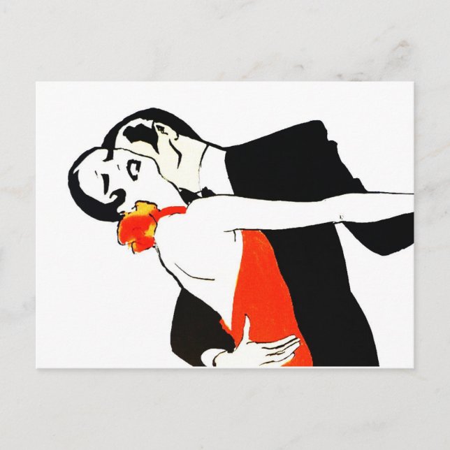 Vintage Illustrationer Vykort (Framsida)