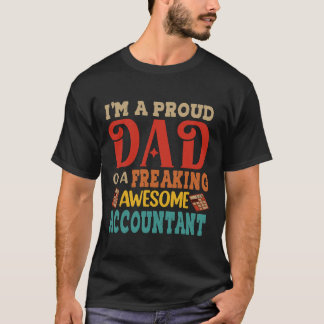 Vintage Im A stolt Pappa av Fantastisk räkenskapsf T Shirt