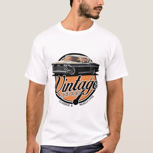 Vintage Impala Garage T Shirt (Framsida)