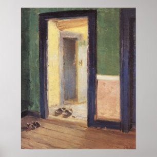 Vintage Impressionism, Dinner Hour by Anna Ancher Poster