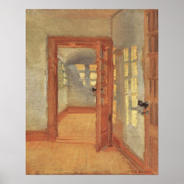 Vintage Impressionism, House Interior, Anna Ancher Poster (Framsidan)