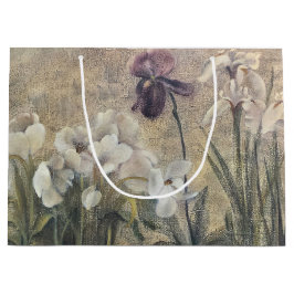 Vintage Impressionism Iris Blossoms