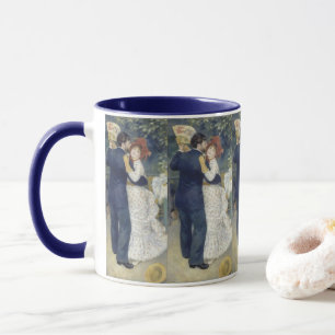 Vintage Impressionistisk Konst, Lantdans av Renoir Mugg