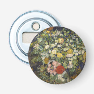 Vintage Impressionistiskt Blomsterbukett Van Gogh Flasköppnare