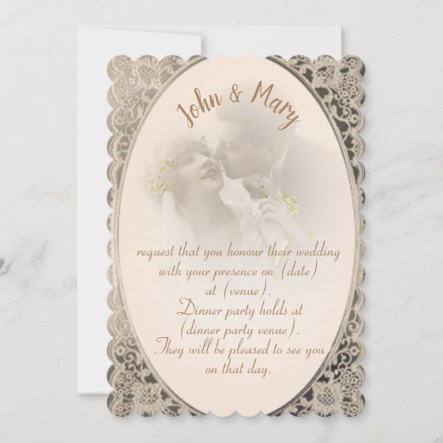 Vintage Inbjudningar (Framsida)