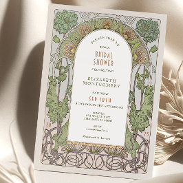 Vintage Inbjudningskort för möhippa Art nouveau De