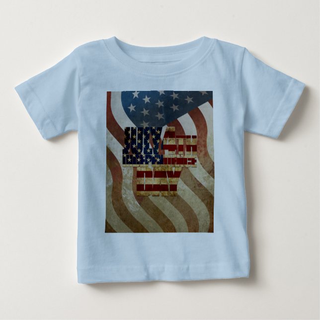 Vintage Independence day 4:e-design T Shirt (Framsida)