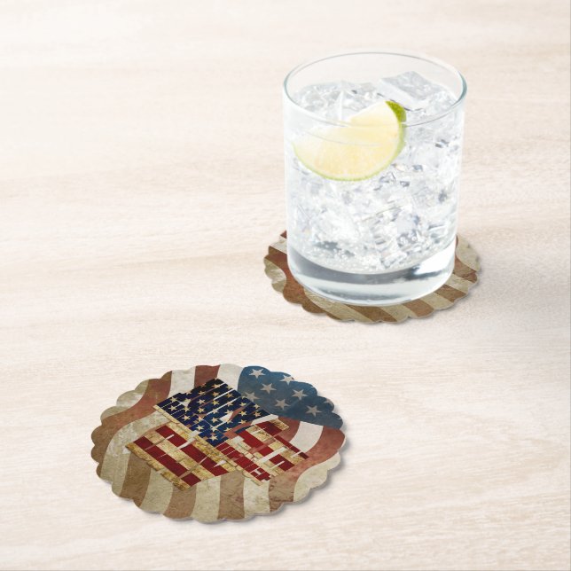Vintage Independence day 4:e-design Underlägg Papper (Insitu)