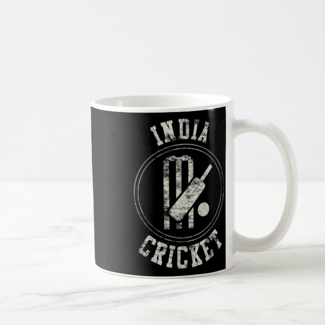 Vintage India Cricket-logotyp  Kaffemugg (Höger)