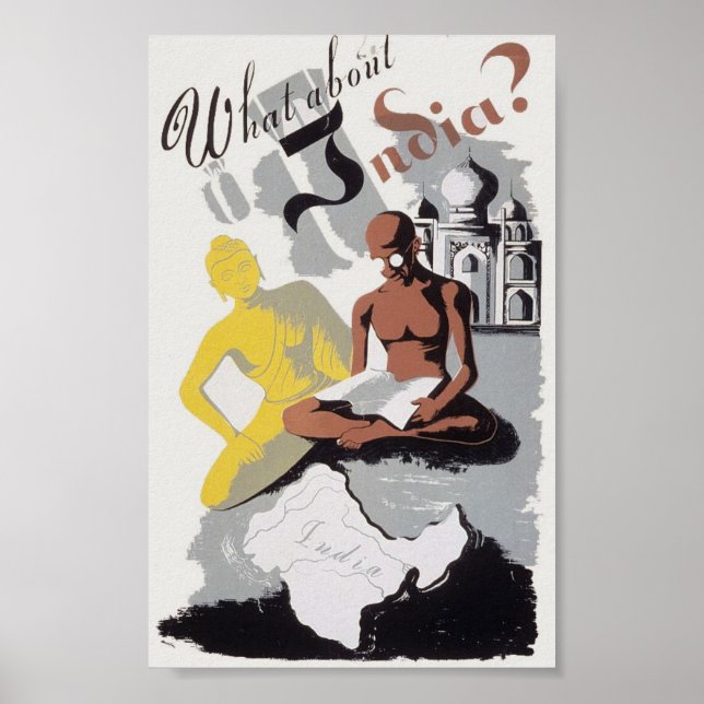 Vintage India Propaganda Poster (Framsidan)