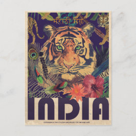 Vintage India Travel Vykort