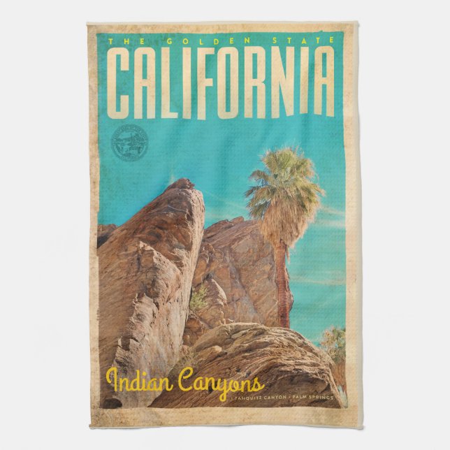 Vintage Indian Canyons Kitchen Towel Kökshandduk (Vertikal)
