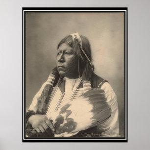 Vintage indian: Chief Grant Richards, Tonkawa - Poster