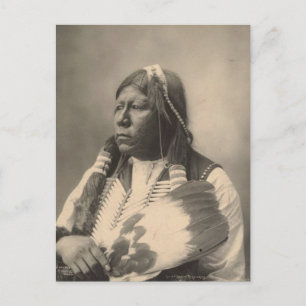 Vintage indian: Chief Grant Richards, Tonkawa - Vykort