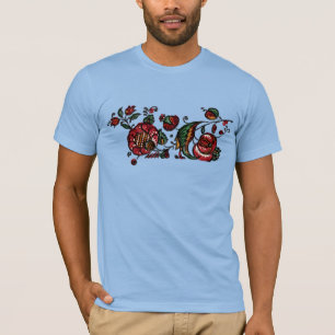 Vintage Indian Cotton Chintz Fabric T Shirt