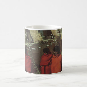 Vintage indian, Hopi Pueblo av Louis Akin Kaffemugg