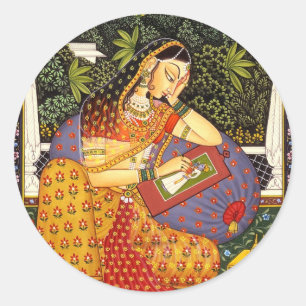 VINTAGE INDIAN PRINCESS RUNT KLISTERMÄRKE