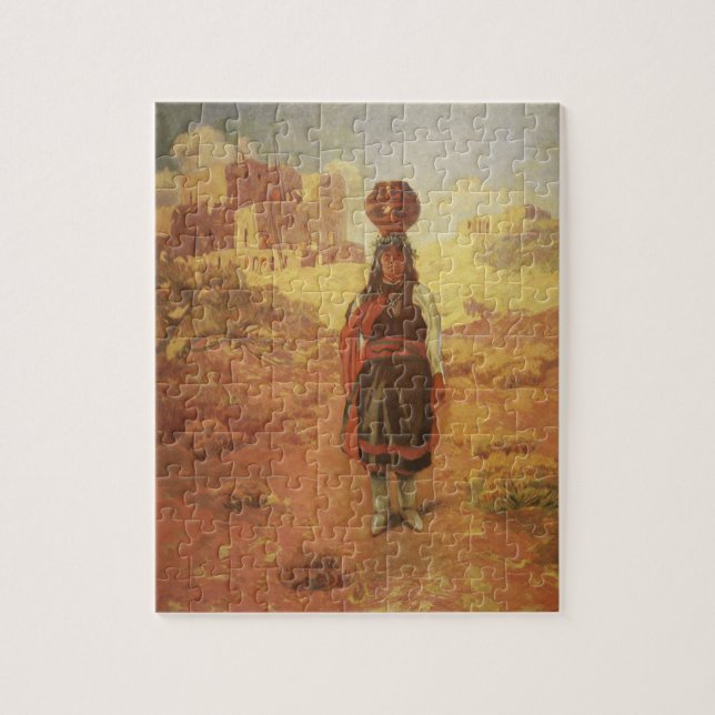 Vintage Indian Vatten Carrier by EW Rollins Pussel (Vertikal)