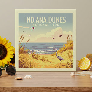 Vintage Indiana Dunes National Park Kakelplatta