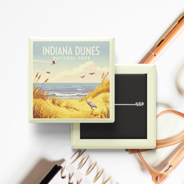 Vintage Indiana Dunes National Park  Knapp (Skapare uppladdad)