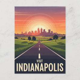 Vintage Indiana Indianapolis Vykort
